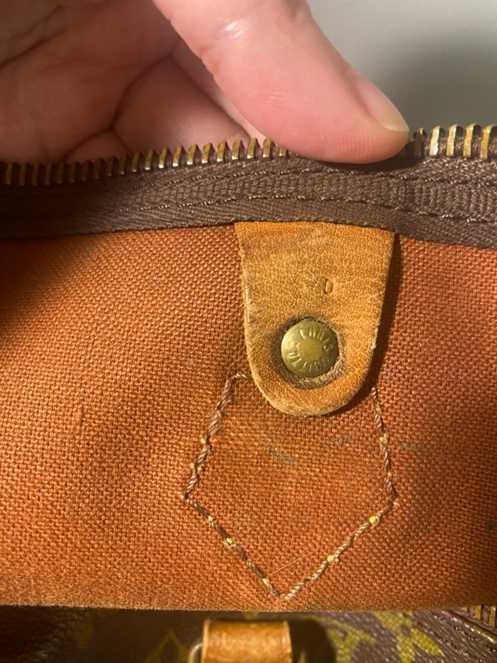 Authentic Louis Vuitton Monogram Speedy 40 Vintage Hand Bag Brown - Picture 15 of 17